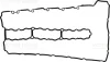Прокладка кришки клапанів BMW 1 (E82/E88)/3 (E90/E91-E93)/7 (F01/F02/F03/F04)/X6 (E71/E72) 05-, N54 REINZ VICTOR REINZ 71-39366-00 (фото 1)