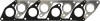 Прокладка колектора впускного/випускного Mitsubishi Pajero/Hyundai Terracan 2.5TD 82- REINZ VICTOR REINZ 71-53732-00 (фото 1)