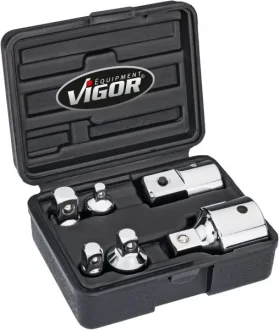 Набір перехідників 1/2"-1/4"-3/8" 6 од. VIGOR V1293
