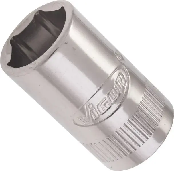 Головка торцева 1/4" 10 мм (хромована) VIGOR V2422N (фото 1)