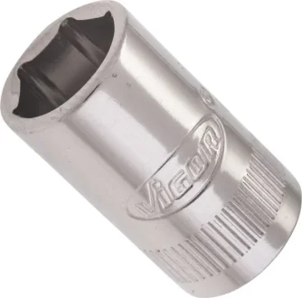 Головка торцева 1/4" 10 мм (хромована) VIGOR V2422N