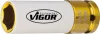 Головка ударна 1/2" 19 мм для шиномонтажу 85 мм (хромована) VIGOR V2473 (фото 5)