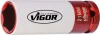 Головка ударна 1/2" 21 мм для шиномонтажу 85 мм (хромована) VIGOR V2474 (фото 2)