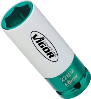 Головка ударна 1/2" 22 мм для шиномонтажу 85 мм (хромована) VIGOR V2475