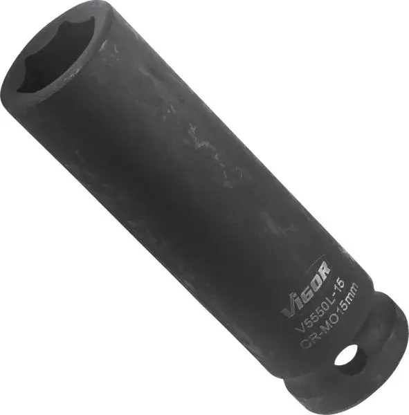 Головка торцева ударна 1/2" 15 мм Long 85 мм VIGOR V5550L-15 (фото 1)