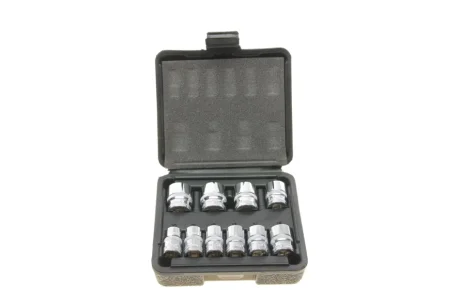 Набір головок 12-граней 3/8" 10-19 мм 10 од. (хромовані) V7538/10 VIGOR V7538-10