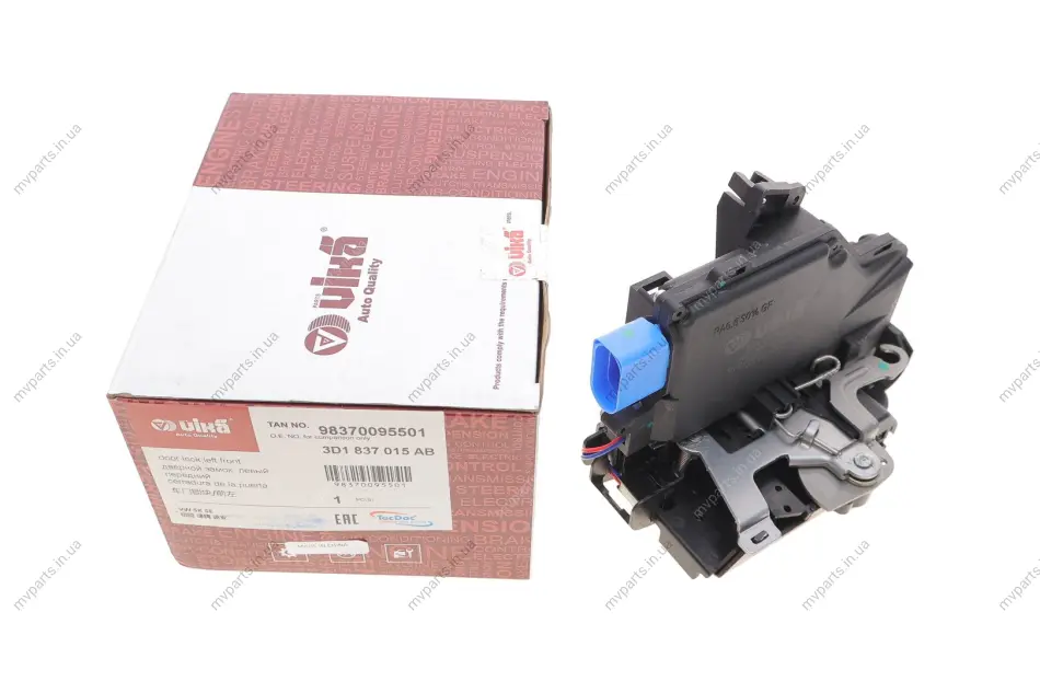 Замок дверей (передніх/L) VW Caddy/Golf/Touran/Touareg/Skoda Octavia 03-15 VIKA Vika 98370095501 (фото 1)