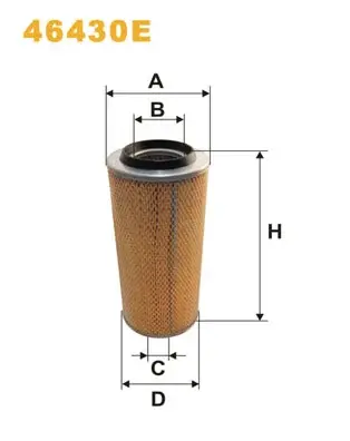 Фільтр повітряний Fendt 300/Nissan Trade 80- WIX FILTERS 46430E (фото 1)