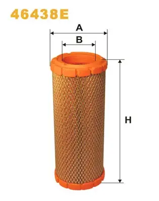 Фільтр повітряний New Holland Boomer 09-/Workmaster 13- WIX FILTERS 46438E (фото 1)