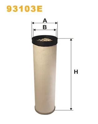 Фільтр повітряний /200/5W (вир-во WIX-FILTERS) WIX FILTERS 93103E (фото 1)