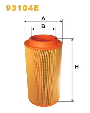 Фільтр повітряний MB OM904 WIX FILTERS 93104E (фото 1)