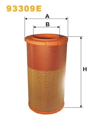 Фільтр повітряний Daf LF45/LF55 01- WIX FILTERS 93309E (фото 1)