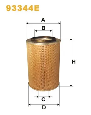 Фільтр повітряний Kamaz WIX FILTERS 93344E (фото 1)
