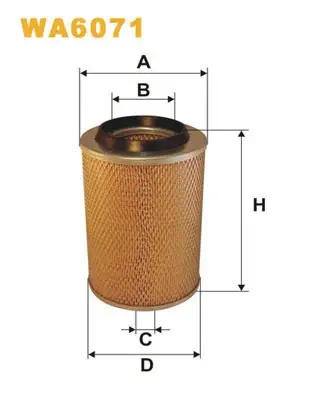 Фільтр повітряний MB /AM407 (вир-во WIX-FILTERS) WIX FILTERS WA6071 (фото 1)