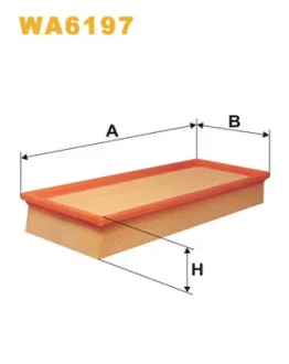 Фільтр повітряний BMW /AP032 (вир-во WIX-FILTERS UA) WIX FILTERS WA6197