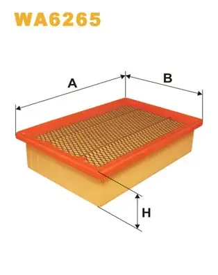 Фільтр повітряний FIAT /AP091 (вир-во WIX-FILTERS) WIX FILTERS WA6265 (фото 1)