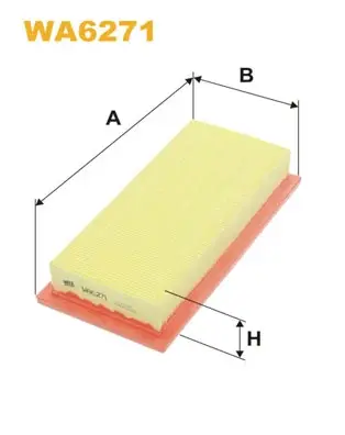 Фільтр повітряний AP095/ (вир-во WIX-FILTERS UA) WIX FILTERS WA6271 (фото 1)