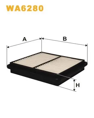 Фільтр повітряний HONDA /AP104 (вир-во WIX-FILTERS) WIX FILTERS WA6280 (фото 1)