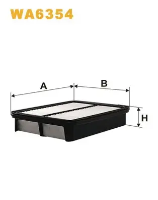 Фільтр повітряний TOYOTA COROLLA /AP167 (вир-во WIX-FILTERS) WIX FILTERS WA6354 (фото 1)