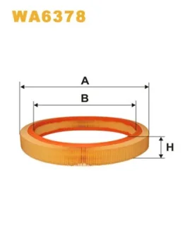 Фільтр повітряний MB W201 AR036/ (вир-во WIX-FILTERS) WIX FILTERS WA6378