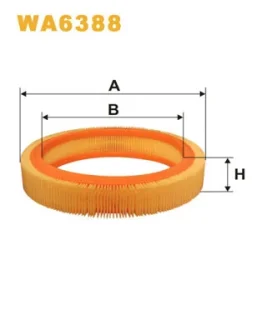 Фільтр повітряний /AR206 (вир-во WIX-FILTERS) WIX FILTERS WA6388
