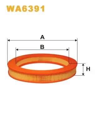 Фільтр повітряний BMW /AR210 (вир-во WIX-FILTERS) WIX FILTERS WA6391 (фото 1)