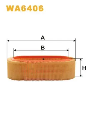 Фільтр повітряний FORD TRANSIT /AR225 (вир-во WIX-FILTERS UA) WIX FILTERS WA6406 (фото 1)