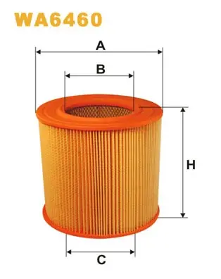 Фільтр повітряний MAZDA 626D /AR283 (вир-во WIX-FILTERS) WIX FILTERS WA6460 (фото 1)