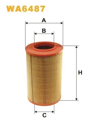 Фільтр повітряний FIAT DUCATO (TRUCK) /AR316 (вир-во WIX-FILTERS UA) WIX FILTERS WA6487 (фото 1)