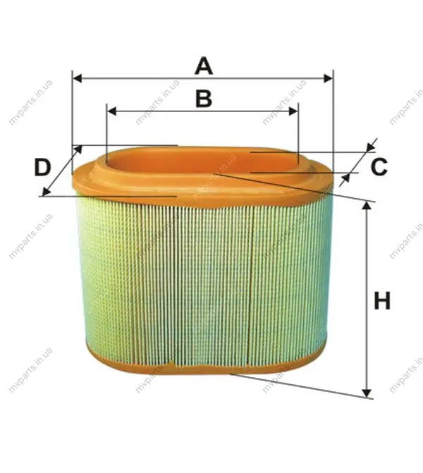 Фільтр повітряний Hyundai H200 2.5TD/D 97-07 WIX FILTERS WA6570 (фото 1)