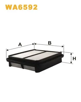 Фільтр повітряний SUZUKI GRAND VITARA /AP173/1 (вир-во WIX-FILTERS) WIX FILTERS WA6592 (фото 1)