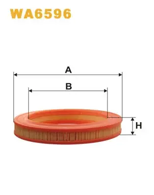 Фільтр повітряний MB W201 /AR204/1 (вир-во WIX-FILTERS) WIX FILTERS WA6596 (фото 1)