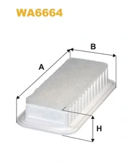 Фільтр повітряний TOYOTA YARIS /AP142/1 (вир-во WIX-FILTERS) WIX FILTERS WA6664