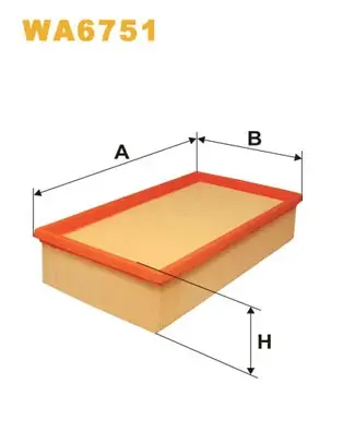 Фільтр повітряний /134/5 (вир-во WIX-FILTERS) WIX FILTERS WA6751 (фото 1)