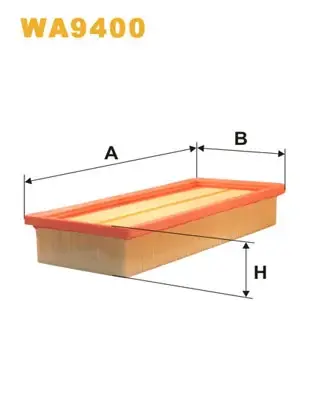 Фільтр повітряний /AP022/1 (вир-во WIX-FILTERS) WIX FILTERS WA9400 (фото 1)