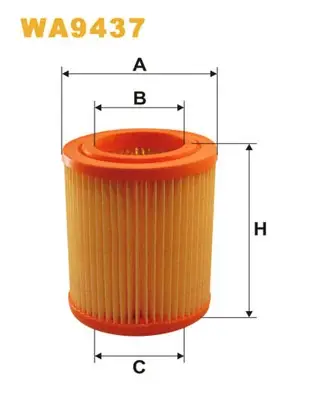 Фільтр повітряний /246/2 (вир-во WIX-FILTERS) WIX FILTERS WA9437 (фото 1)