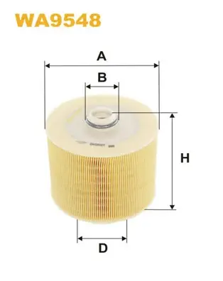 Фільтр повітряний /AR371/3 (вир-во WIX-FILTERS) WIX FILTERS WA9548 (фото 1)