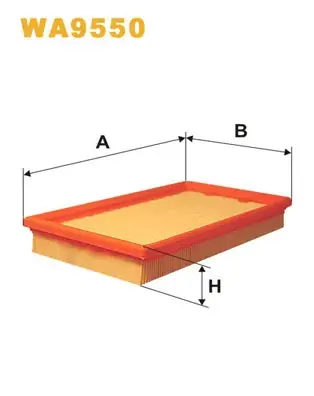 Фільтр повітряний /190/3 (вир-во WIX-FILTERS) WIX FILTERS WA9550 (фото 1)