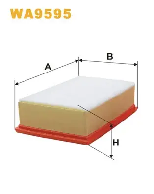 Фільтр повітряний PSA 2.0 HDI 07- (вир-во WIX-FILTERS) WIX FILTERS WA9595 (фото 1)
