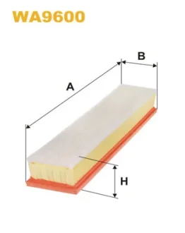 Фільтр повітряний PSA 1.6 00- (вир-во WIX-FILTERS) WIX FILTERS WA9600