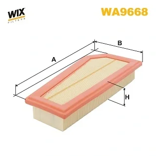 Фільтр повітряний MB C 1.8, 2.0, 2.5 CGI 07- (вир-во WIX-FILTERS) WIX FILTERS WA9668