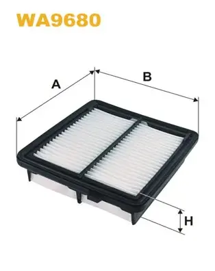Фільтр повітряний HONDA JAZZ 1.3i DSI 11- (вир-во WIX-FILTERS) WIX FILTERS WA9680 (фото 1)