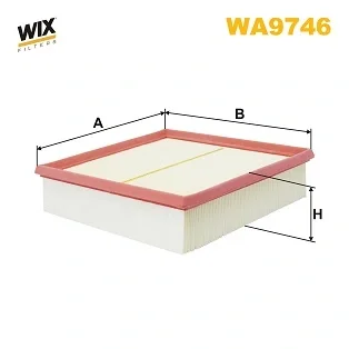 Фільтр повітряний MB A, B 12- (вир-во WIX-FILTERS) WIX FILTERS WA9746