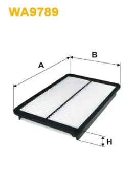 Фільтр повітряний Hyundai Santa Fe III; Kia Sorento II (вир-во WIX-FILTERS) WIX FILTERS WA9789
