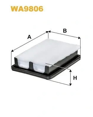 Фільтр повітряний MAZDA 2, 3 1.5 13- (вир-во WIX-FILTERS) WIX FILTERS WA9806 (фото 1)