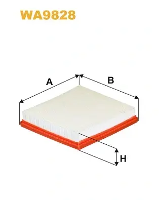 Фільтр повітряний VW POLO 1.6, SKODA OCTAVIA 1.6 14- (вир-во WIX-FILTERS) WIX FILTERS WA9828 (фото 1)