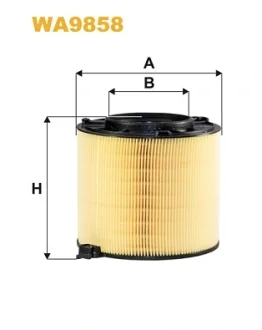 Фільтр повітряний AUDI A4, Q5 II 1.4-2.0 TFSI 15- (вир-во WIX-FILTERS) WIX FILTERS WA9858