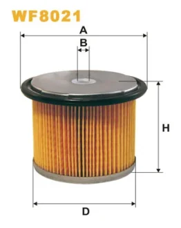Фільтр паливний CITROEN /PM858 (вир-во WIX-FILTERS) WIX FILTERS WF8021