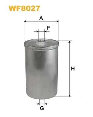 Фільтр паливний AUDI, VW /PP825 (вир-во WIX-FILTERS) WIX FILTERS WF8027 (фото 1)