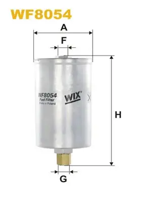 Фільтр паливний AUDI, VW /PP849 (вир-во WIX-FILTERS) WIX FILTERS WF8054 (фото 1)